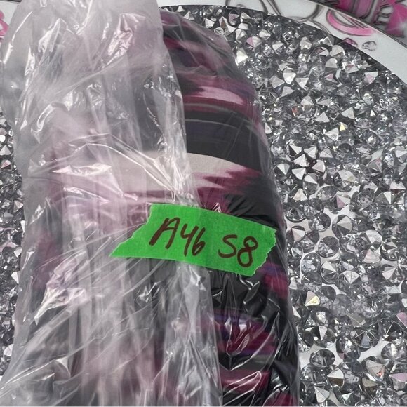 Ricki's dress jewels diamonds details beads Purple and Black Patterned Top - Picture 9 of 9